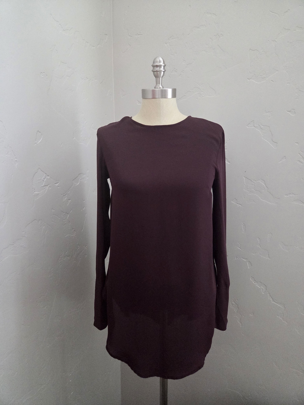 H&M Long Sleeve Crewneck Tunic - Plum/Burgundy